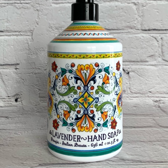 🌼H&B Co. Perugia Italian Deruta LAVENDER 🖐Soap - Picture 2 of 2